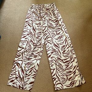 Silk Print Pants